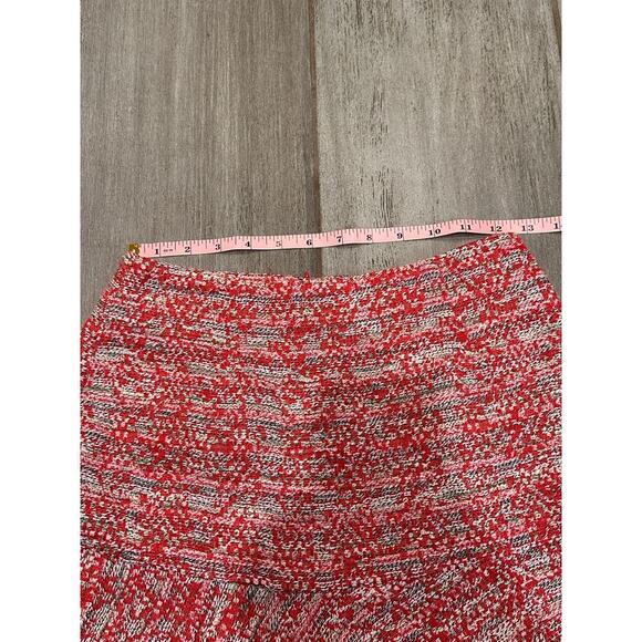 Zara Red Tweed Mini Skirt size XS - Picture 7 of 7